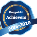 Blue seal with a text: Achievers 2016-2020.