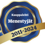 Sininen Kauppalehti Menestyjät 2011-2024 -sinetti.